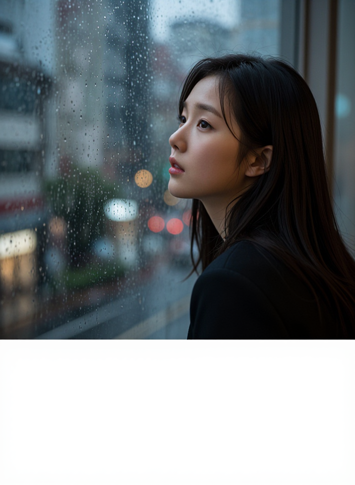 비 내리는 창가