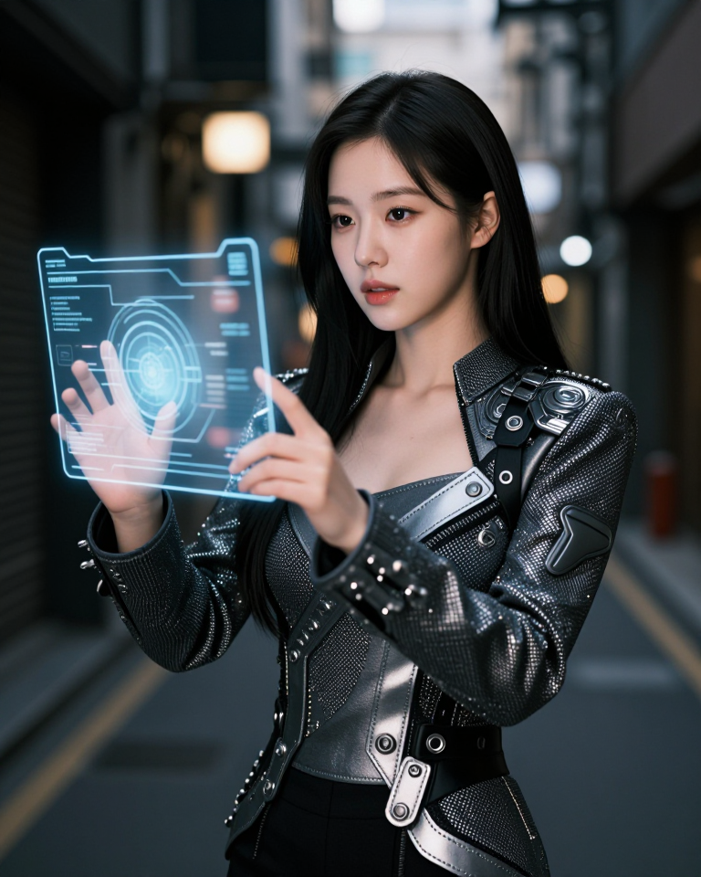 네온 아래의 조우